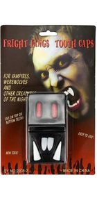 Kły wampira z fiolkami krwi