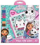 Koci Domek Gabi. Kolorowanka wodna + pędzel