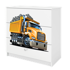 Kocot Kids, Babydreams, komoda, biała, ciężarówka
