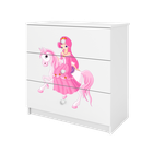 Kocot Kids, Babydreams, komoda, biała, księżniczka na koniku