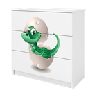 Kocot Kids, Babydreams, komoda, biała, mały dino