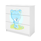 Kocot Kids, Babydreams, komoda, biała, niebieski miś
