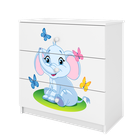 Kocot Kids, Babydreams, komoda, biała, słonik