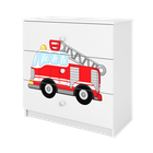 Kocot Kids, Babydreams, komoda, biała, straż pożarna