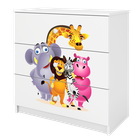 Kocot Kids, Babydreams, komoda, biała, zoo