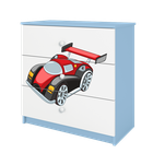 Kocot Kids, Babydreams, komoda, niebieska, auto wyścigowe