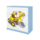 Kocot Kids, Babydreams, komoda, niebieska, koparka