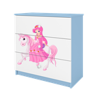 Kocot Kids, Babydreams, komoda, niebieska, księżniczka na koniku