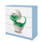 Kocot Kids, Babydreams, komoda, niebieska, mały dino