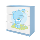 Kocot Kids, Babydreams, komoda, niebieska, niebieski miś