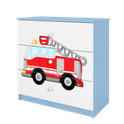 Kocot Kids, Babydreams, komoda, niebieska, straż pożarna