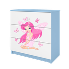 Kocot Kids, Babydreams, komoda, niebieska, wróżka z motylkami