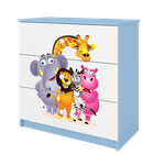 Kocot Kids, Babydreams, komoda, niebieska, zoo