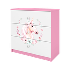 Kocot Kids, Babydreams, komoda, różowa, konik