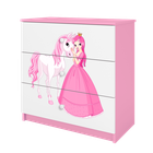 Kocot Kids, Babydreams, komoda, różowa, księżniczka konik