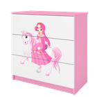 Kocot Kids, Babydreams, komoda, różowa, księżniczka na koniku