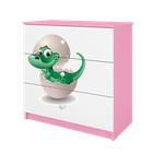 Kocot Kids, Babydreams, komoda, różowa, mały dino