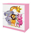 Kocot Kids, Babydreams, komoda, różowa, zoo