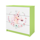 Kocot Kids, Babydreams, komoda, zielona, konik