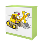 Kocot Kids, Babydreams, komoda, zielona, koparka