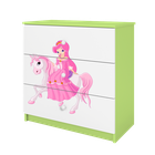 Kocot Kids, Babydreams, komoda, zielona, księżniczka na koniku