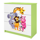 Kocot Kids, Babydreams, komoda, zielona, zoo