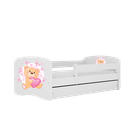 Kocot Kids, Babydreams, łóżko, białe, miś motylki, 70-140 cm