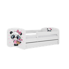 Kocot Kids, Babydreams, łóżko, białe, panda z babeczką, 80-160 cm