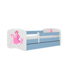 Kocot Kids, Babydreams, łóżko, niebieskie, księżniczka na koniku, 80-180 cm