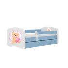 Kocot Kids, Babydreams, łóżko, niebieskie, miś motylki, 80-180 cm