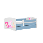 Kocot Kids, Babydreams, łóżko, niebieskie, wróżka ze skrzydełkami, 80-160 cm