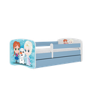 Kocot Kids, Babydreams, łóżko, niebieskie, zimowe księżniczki, 80-180 cm