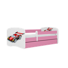 Kocot Kids, Babydreams, łóżko, różowe, auto wyścigowe, 80-160 cm