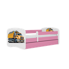 Kocot Kids, Babydreams, łóżko, różowe, ciężarówka, 80-180 cm