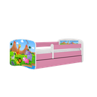 Kocot Kids, Babydreams, łóżko, różowe, safari, 80-160 cm