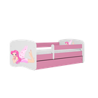 Kocot Kids, Babydreams, łóżko, różowe, wróżka ze skrzydełkami, 80-180 cm