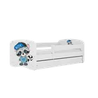 Kocot Kids, Babydreams, łóżko z materacem, białe, szop, 70-140 cm