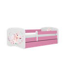 Kocot Kids, Babydreams, łóżko z materacem, różowe, konik, 80-180 cm