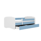 Kocot Kids, Babydreams, łóżko z szufladą i materacem, niebieskie, 80-180 cm