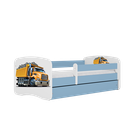 Kocot Kids, Babydreams, łóżko z szufladą, niebieskie, ciężarówka, 80-160 cm
