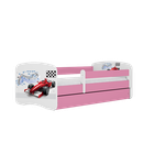 Kocot Kids, Babydreams, łóżko z szufladą, różowe, formuła, 80-180 cm