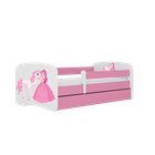 Kocot Kids, Babydreams, łóżko z szufladą, różowe, księżniczka konik, 80-180 cm