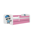 Kocot Kids, Babydreams, łóżko z szufladą, różowe, szop, 70-140 cm
