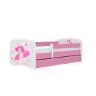 Kocot Kids, Babydreams, łóżko z szufladą, różowe, wróżka z motylkami, 80-160 cm