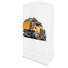 Kocot Kids, Babydreams, szafa, biała, ciężarówka, 181.2-52-90 cm