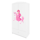 Kocot Kids, Babydreams, szafa, biała, księżniczka na koniku, 181.2-52-90 cm