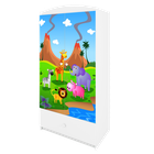 Kocot Kids, Babydreams, szafa, biała, safari, 181.2-52-90 cm