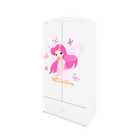 Kocot Kids, Babydreams, szafa, biała, wróżka z motylkami, 181.2-52-90 cm