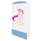 Kocot Kids, Babydreams, szafa, niebieska, jednorożec, 181.2-52-90 cm