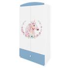 Kocot Kids, Babydreams, szafa, niebieska, konik, 181.2-52-90 cm